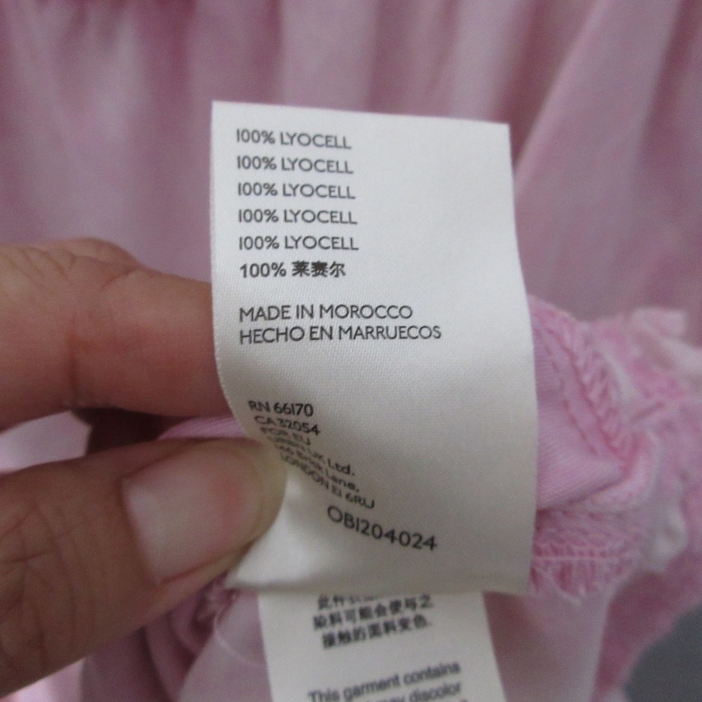 Free People Sadie Tunic Dress Pink Babydoll Tiered Ruffle Smocked Boho Mini - Picture 6 of 9